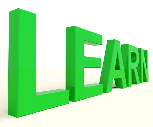 Lernen Wort für Bildung oder Online-Lernen — Stockfoto