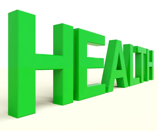 stock image Health Word In Green Showing Healthy Condition