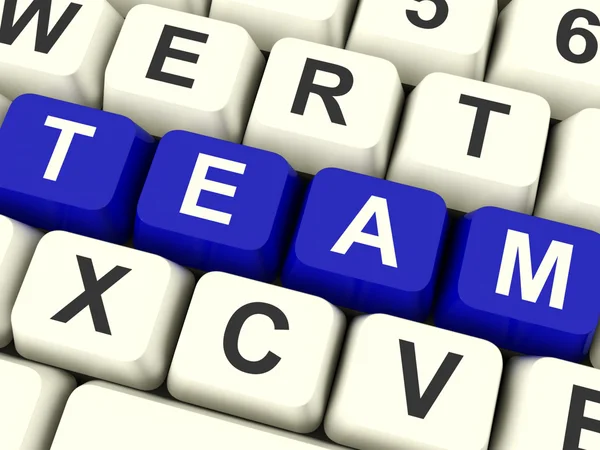 Team ord som symbol för lagarbete och partenership — Stockfoto
