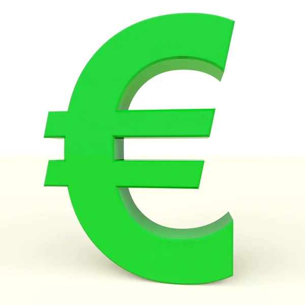 Euro sinal como símbolo de dinheiro ou riqueza na Europa — Fotografia de Stock
