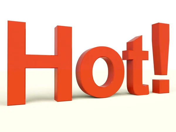 Palavra quente como símbolo para o tempero ou o calor — Fotografia de Stock