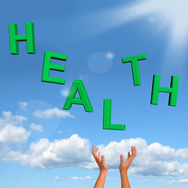 Captura Palavra de Saúde Mostrando uma condição saudável — Fotografia de Stock