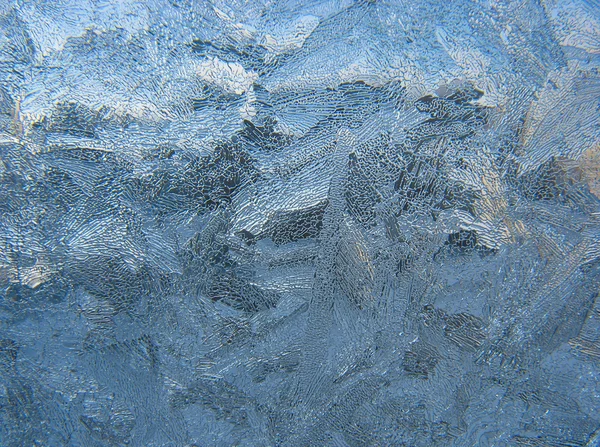 Frosty pattern on pane — Stock Photo, Image