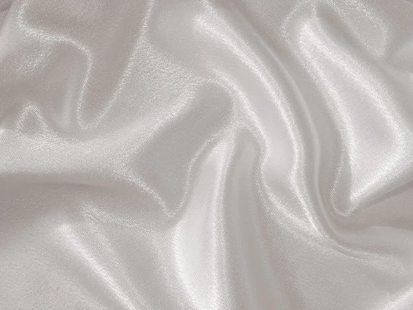 Draped white satin background — Stock Photo, Image