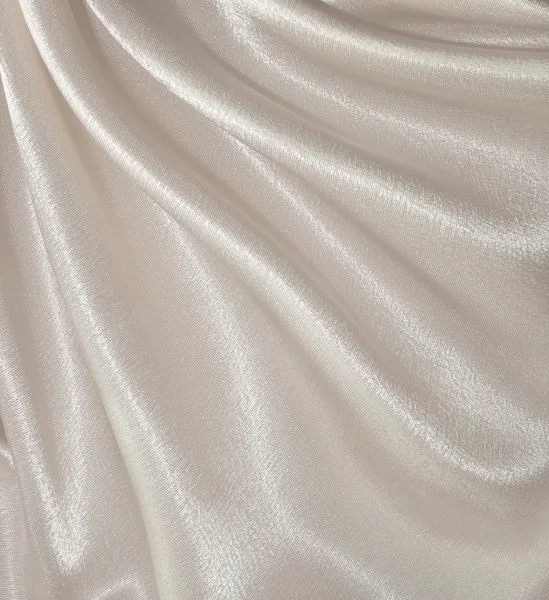 Bol dökümlü beyaz ipek zemin — Stok fotoğraf