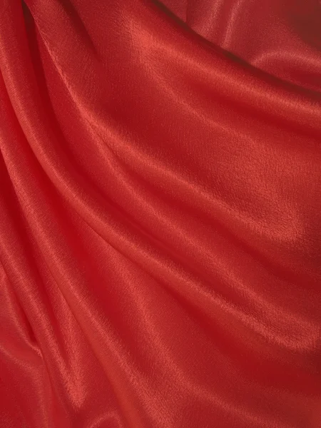 Fond en soie rouge drapé — Photo