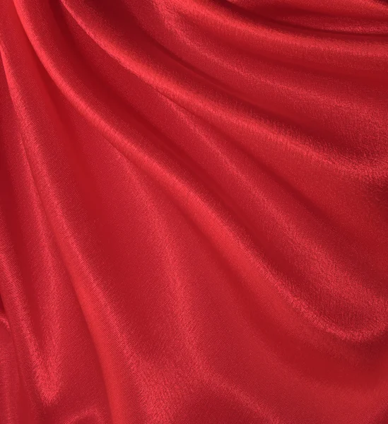 Drapierte rote Seide Hintergrund — Stockfoto