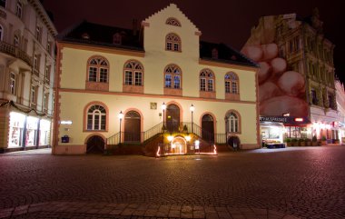 Market place in Wiesbaden clipart