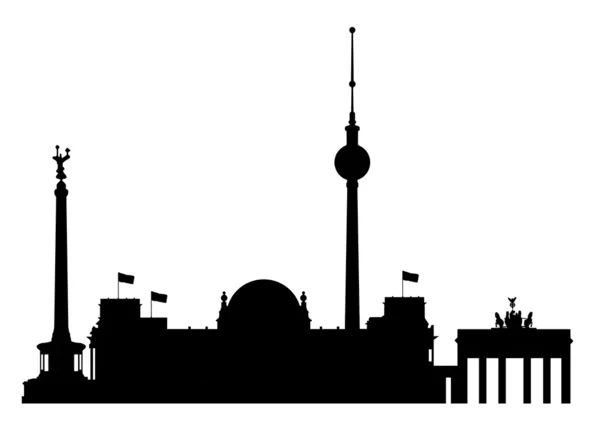 Skyline van Berlijn — Stockfoto