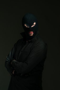 Thief with blue eyes clipart
