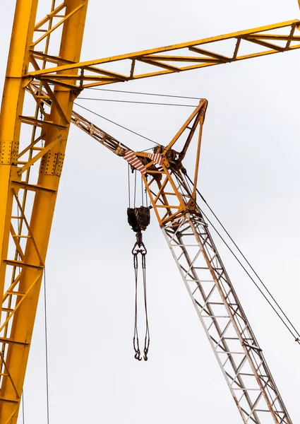 Industrial crane against white — Zdjęcie stockowe