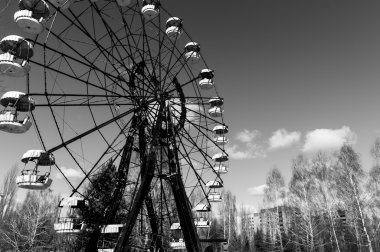 The Ferris Wheel in Pripyat, Chernobyl 2012 March clipart