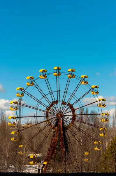 Az Óriáskerék a Pripjaty, Csernobil 2012 március — Stock Fotó