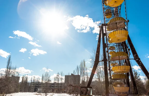 La noria en Pripyat, Chernobyl 2012 Marzo — Foto de Stock
