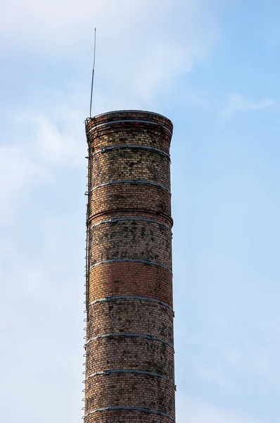 Big industrial chimney — Stok fotoğraf