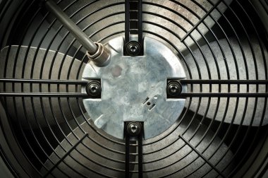 A turbine behind black bars clipart