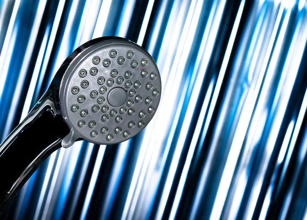 Prysznic i futurystyczne tło — Zdjęcie stockowe
