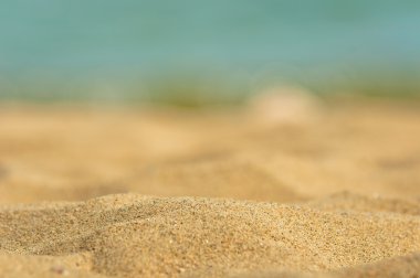 Closeup photo of clean sand from the beach clipart