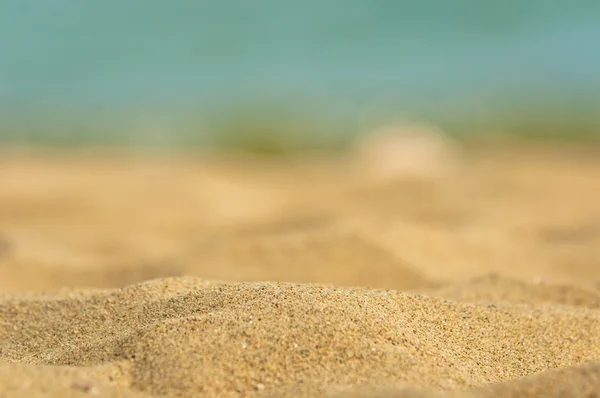 Foto de close-up de areia limpa da praia — Fotografia de Stock