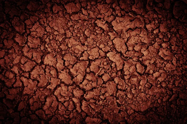 Primer plano del suelo seco antes de la lluvia — Foto de Stock
