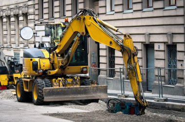 Industrial digger clipart