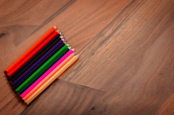 Pencils on the floor — Stock Photo, Image