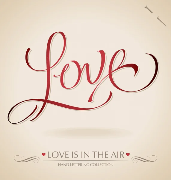 Letras de mano "Love" (vector ) — Archivo Imágenes Vectoriales