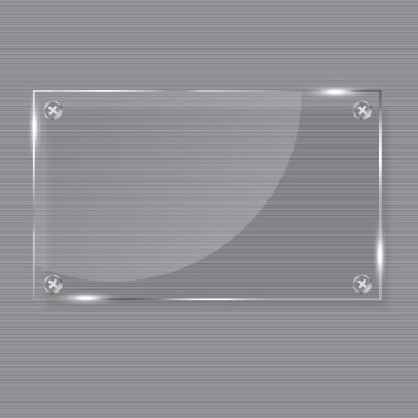 Realistic glass frames illustration.