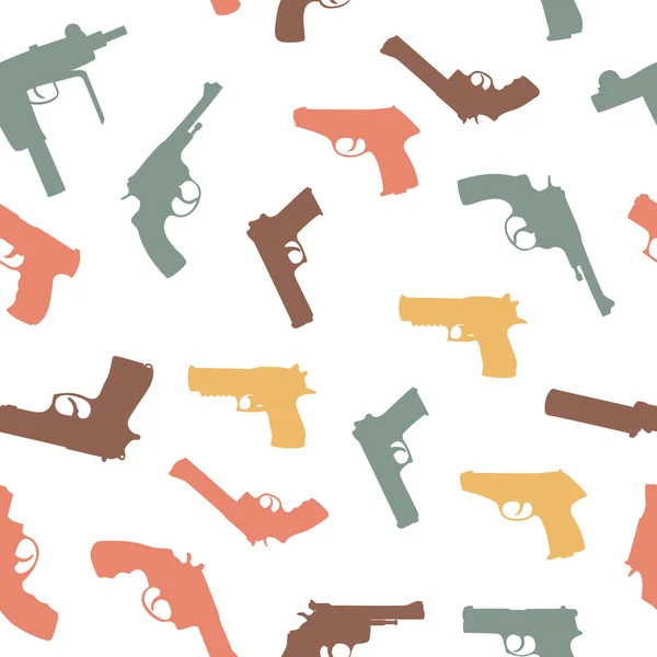 stock image  guns set seamless pattern