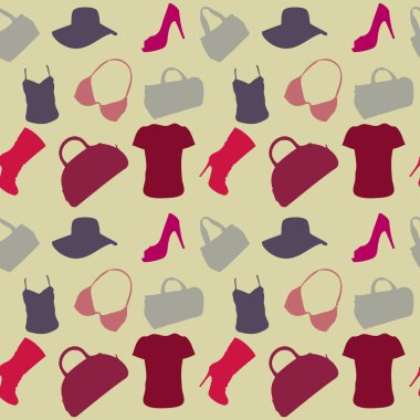 Bayan aksesuarları seamless modeli