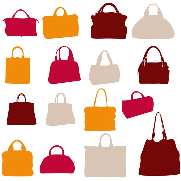 stock image Women bags silhouette