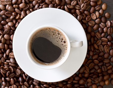 kahve çekirdekleri, beyaz küçük Kupası