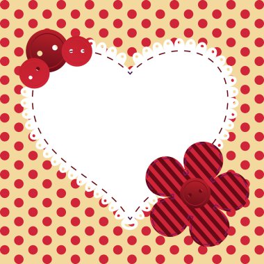 Valentine's day greeting card clipart