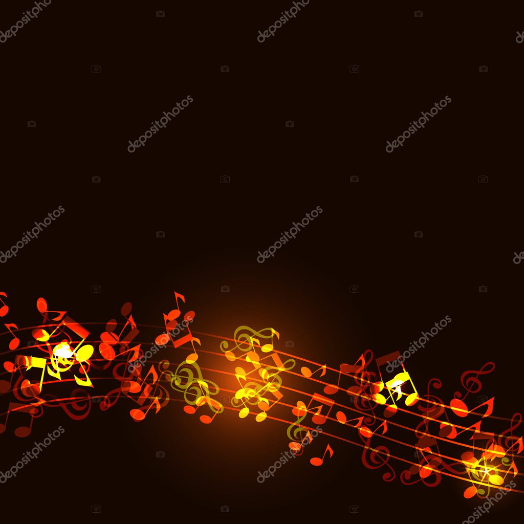 Notes abstract gold music background — Stock Photo © Yganko 10724734