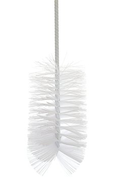 Fırça üzerinde beyaz izole