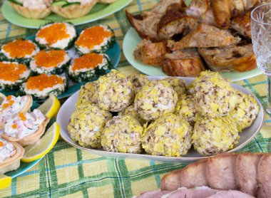 Noel başlangıç tabağı meze ile.