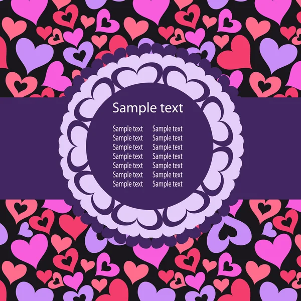 stock image Hearts Background ith sample text