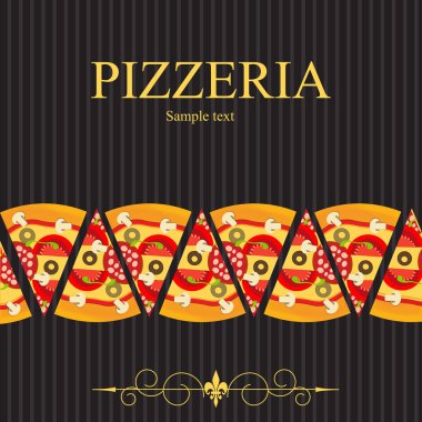 Pizza Menu Template illustration