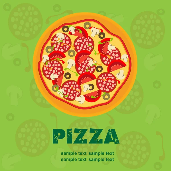 stock image Pizza Menu Template illustration