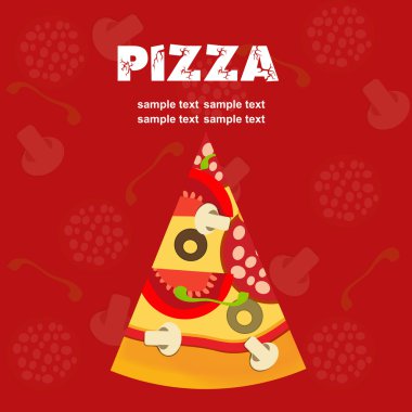 Pizza Menu Template illustration