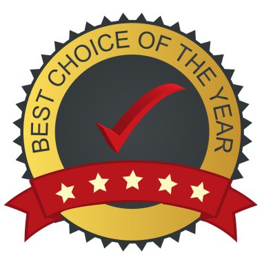  label - best choice with checkmark tick