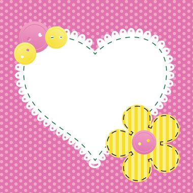 Valentine's day greeting card clipart