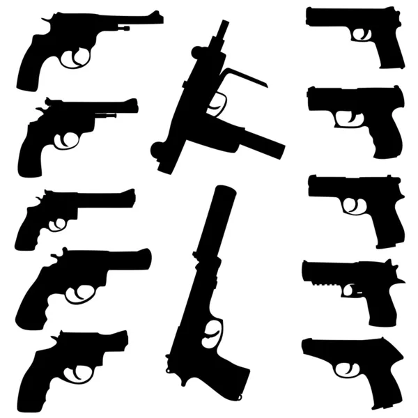 stock image  guns set