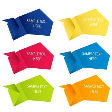 soyut origami konuşma balonu arka plan