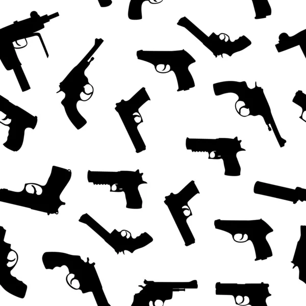 stock image  guns set seamless pattern