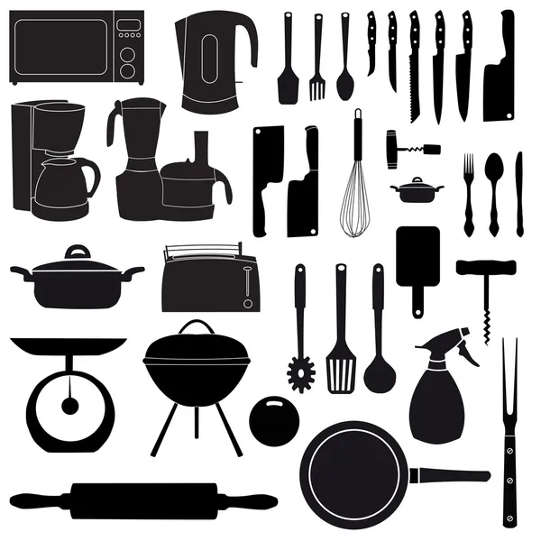 Stock image  illustration of kitchen tools for cooking