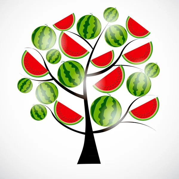 stock image Tree from watermelon illustration.