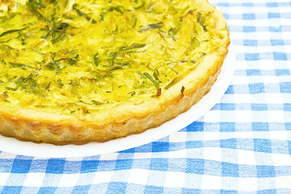 stock image French onion quiche