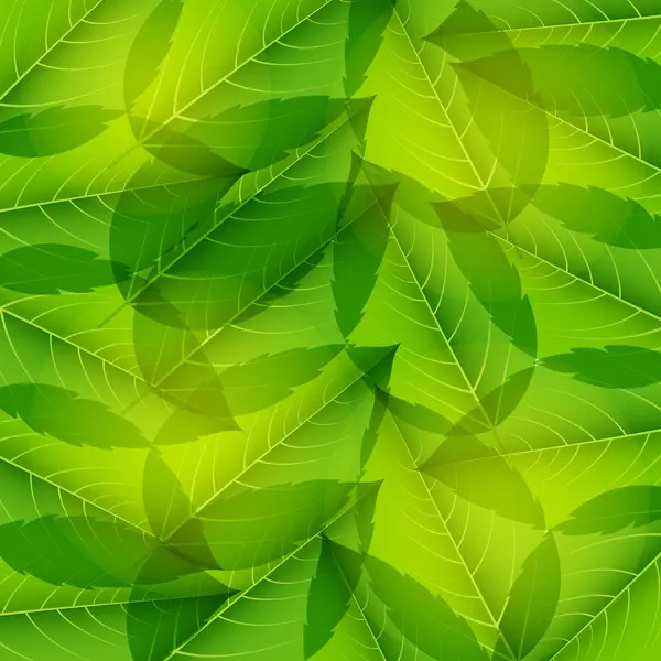 stock image Seamless pattern with green leaves illustration.