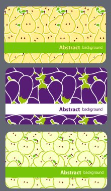  fruit business cards set